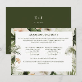 Tropische hibiscus boho pastel Bruiloft Notitiekaartje