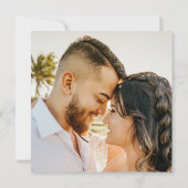 Tropische hibiscus boho pastel "Save the Date" Kaart (Achterkant)