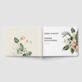 Tropische hibiscus boho pastel Trouwdag Gastenboek (Volledig)