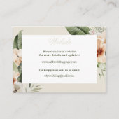 Tropische hibiscus boho pastel Website Visitekaartje (Voorkant)