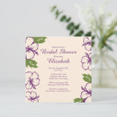  Tropische Hibiscus Bridal Shower Kaart (Staand voorkant)