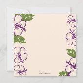  Tropische Hibiscus Bridal Shower Kaart (Achterkant)