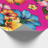 Tropische Hibiscus Cadeaupapier (Hoek)