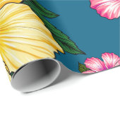 Tropische Hibiscus Cadeaupapier (Rol Hoek)