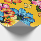 Tropische Hibiscus Cadeaupapier (Hoek)