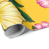 Tropische Hibiscus Cadeaupapier (Rol Hoek)