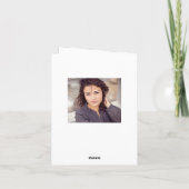 Tropische Hibiscus - de Afstuderen danken u nota Bedankkaart (Achterkant)