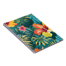 Tropische Hibiscus en Palmbladeren
