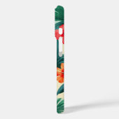 Tropische Hibiscus en Palmbladeren Patroon Case-Mate iPhone Case (Achterkant / Links)
