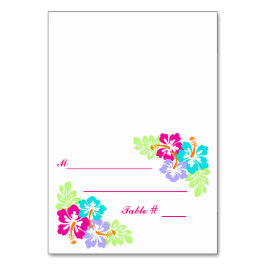 Tropische Hibiscus - Escort Kaart