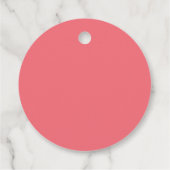 Tropische Hibiscus Favor Labels (Achterkant)