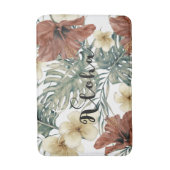 Tropische Hibiscus Floral Chic Aloha Badmat (Voorkant Verticaal)