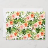 Tropische Hibiscus Floral Moving Announge Aankondiging (Achterkant)