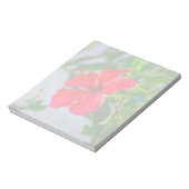 Tropische HIbiscus Floral Print Notitieblok (Linkerzijde)