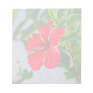 Tropische HIbiscus Floral Print Notitieblok