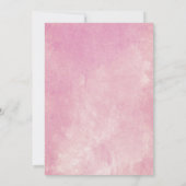 Tropische Hibiscus Floral Waterverf Weddenschap Kaart (Achterkant)