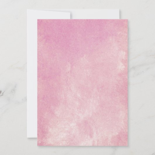 Tropische Hibiscus Floral Waterverf Weddenschap Kaart (Achterkant)