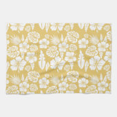 Tropische Hibiscus Flower Pattern Kitchen Towel Theedoek (Horizontaal)