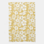 Tropische Hibiscus Flower Pattern Kitchen Towel Theedoek (Verticaal)