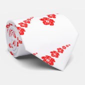 Tropische Hibiscus Flower Stropdas (Opgerold)