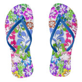 Tropische Hibiscus Flower Teenslippers (Voetbed)