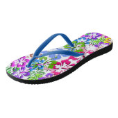Tropische Hibiscus Flower Teenslippers (Schuin)