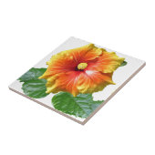 Tropische Hibiscus Flower Tegeltje (Zijkant)