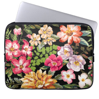 Tropische Hibiscus Flowers Floral Laptop Sleeve