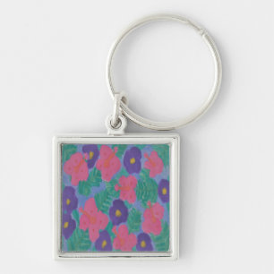 Tropische Hibiscus Flowers Sleutelhanger