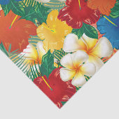 Tropische Hibiscus Flowers Tissuepapier (Detail)