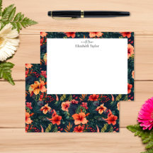 Tropische Hibiscus, geel Sinaasappel Groene Bloeme