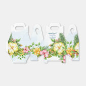 Tropische Hibiscus Gele Bloemen Bedankdoosjes (Uitgevouwen)