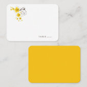 Tropische Hibiscus Gele Strand Trouwplaats Kaart Plaatskaartje (Voorkant / Achterkant)