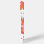 Tropische hibiscus gepersonaliseerd monogram Case-Mate iPhone case (Achterkant / Links)