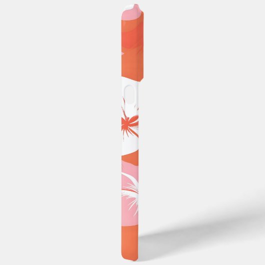 Tropische hibiscus gepersonaliseerd monogram Case-Mate iPhone case (Achterkant / Rechts)