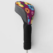 Tropische Hibiscus Golfheadcover (Schuin)