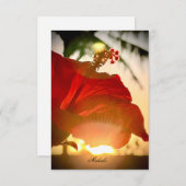 Tropische Hibiscus - Hartelijk dank Bedankkaart (Voorkant / Achterkant)