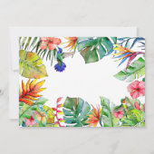 Tropische Hibiscus Hawaiiaanse Bruiloft Bedankkaar Bedankkaart (Achterkant)