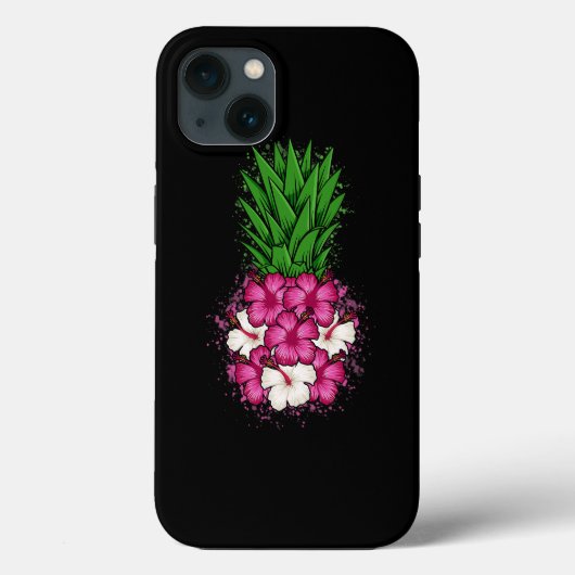 Tropische Hibiscus Hawaiian Pineapple Aloha Hawaii Case-Mate iPhone Case (Achterkant)