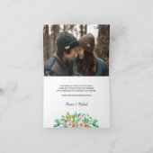 Tropische hibiscus | Huwelijk Dank u kaart (Binnen)