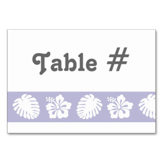 Tropische Hibiscus in Lavender Table Kaart