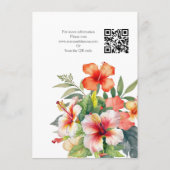 Tropische Hibiscus Informatiekaartje (Achterkant)