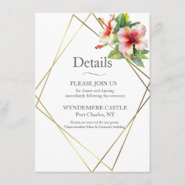 Tropische Hibiscus Informatiekaartje