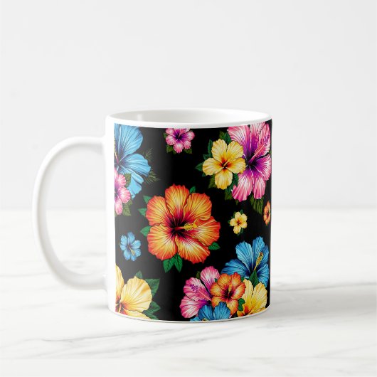 Tropische Hibiscus Koffiemok (Links)