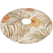 Tropische hibiscus: met de hand getekend patroon. kerstboom rok (Gekanteld)