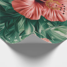 Tropische Hibiscus & Monstera