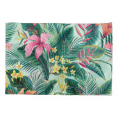 Tropische Hibiscus: naadloos bloemenpatroon Kussensloop (Achterkant)