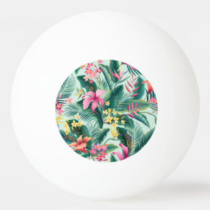 Tropische Hibiscus: naadloos bloemenpatroon Pingpongbal