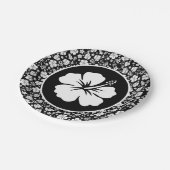 Tropische hibiscus op Bord met zwart papier (Gekanteld)