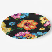 Tropische Hibiscus Papieren Bordje (Gekanteld)